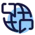 Luxe Drive Digital Marketing America's Top Marketing Agency Icon of a globe with blue speech bubbles surrounding it, indicating global communication—a perfect representation of Luxe Drive's digital marketing prowess. Luxe Drive Digital Marketing We Drive Your Growth